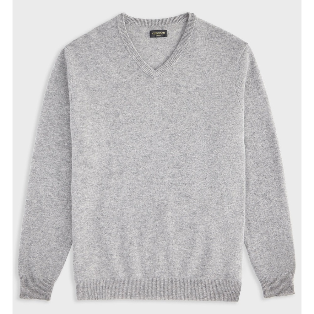 Club Room Light Gray V-Neck Sweater